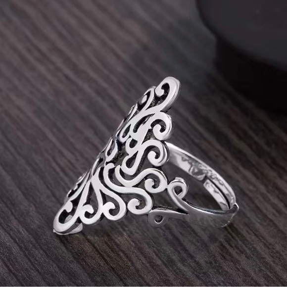 Adjustable Filigree Ring - Picture 3 of 5